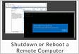 Shutdown and Reboot remote PCs RDP via the Command Promp